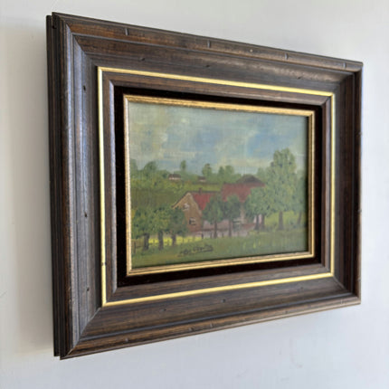 Classic Farm Oil Painting "Framed Painting" Rustic Small Art Holland Art Shop