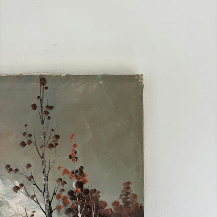 Authentic Landscape Oil Painting "Silver Birch" Refined Small Artwork Holland Art Shop