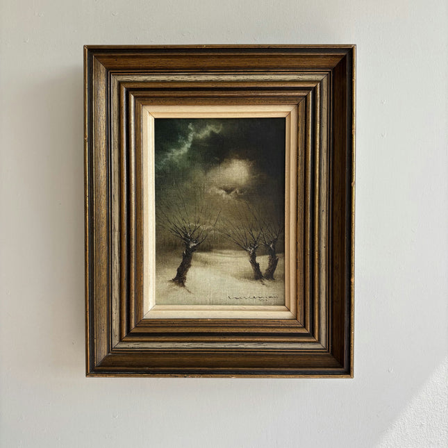 Original Landscape Oil Painting "Gnarled Trees" Timeless Small Artwork Holland Art Shop