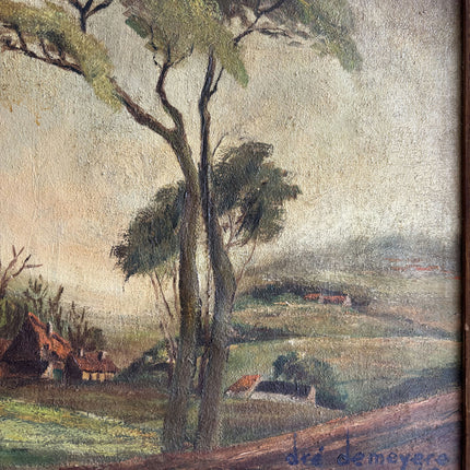 1942 Landscape Oil Painting "Tall Tree" Art Holland Art Shop