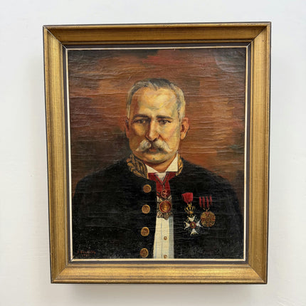 Rustic Portrait Oil Painting "Officer Portrait" Detailed Art Holland Art Shop