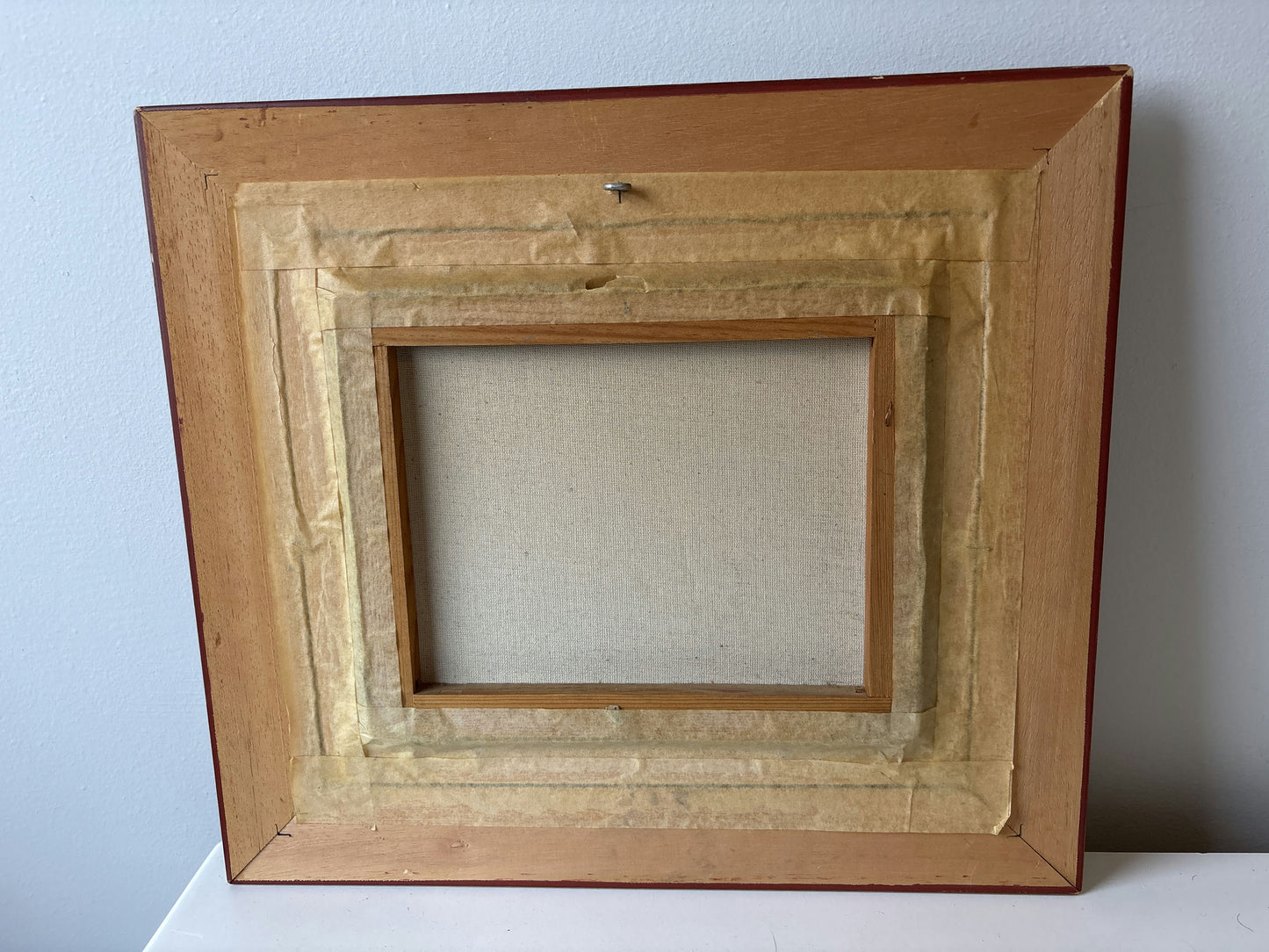 20th Century Vintage Pear Grapes Plum Jug Table Oil Painting Authentic