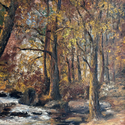 Classic Landscape Oil Painting "Autumn Trees" Expressive Artwork Holland Art Shop