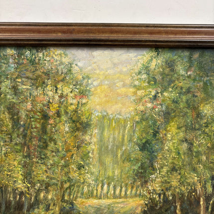 Rustic Landscape Oil Painting "Sunlit Pathway" Traditional Artwork Holland Art Shop