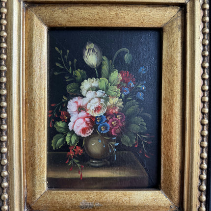 Antique Floral Still Life Oil Painting "Gilded Frame" Traditional Art Holland Art Shop