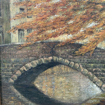 Expressive Landscape Oil Painting "Stone Bridge" Detailed Art Holland Art Shop