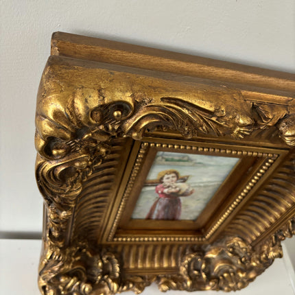 Expressive Portrait Oil Painting "Man HoldingFrame" Classic Artwork Holland Art Shop