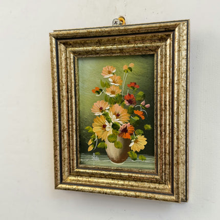Classic Floral Still Life Oil Painting "Daisy Bouquet" Authentic Small Artwork Holland Art Shop
