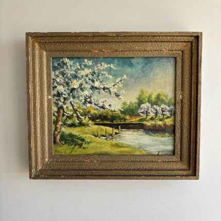 Timeless Landscape Oil Painting "Blossom Tree" Classic Artwork Holland Art Shop