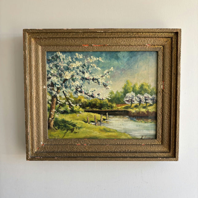Timeless Landscape Oil Painting "Blossom Tree" Classic Artwork Holland Art Shop