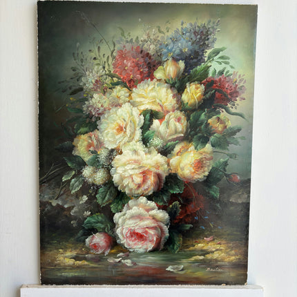 Classic Floral Still Life Oil Painting "Peony Bouquet" Expressive French Art Holland Art Shop
