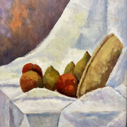 Vintage Still Life Oil Painting "Fruit Bowl" Classic Large Art Holland Art Shop