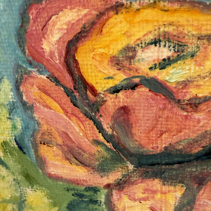 Expressive Floral Still Life Oil Painting "Rock Formation" Authentic Art Holland Art Shop
