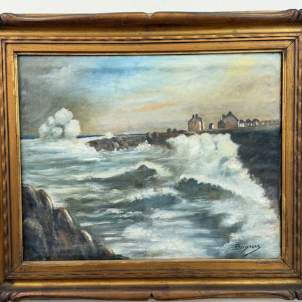 Authentic Seascape Oil Painting "Canvas Back" Classic Large Art Holland Art Shop