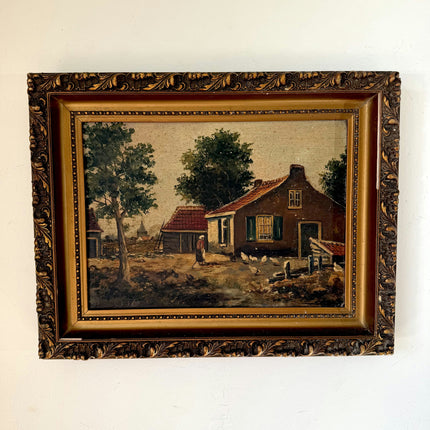 Figurative Oil Painting Figurative "Walking Woman" Traditional Medium Art Holland Art Shop