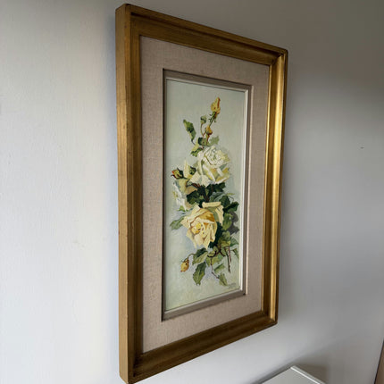 Traditional Flowery Still Life Oil Painting "Yellow Roses" Timeless Art Holland Art Shop