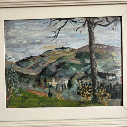 Detailed Landscape Oil Painting "Lonely Tree" Handcrafted Art Holland Art Shop