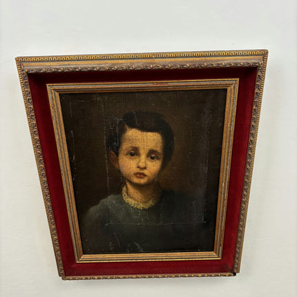 19th Century Antique Portrait Oil Painting "Gilded Frame" Art Holland Art Shop