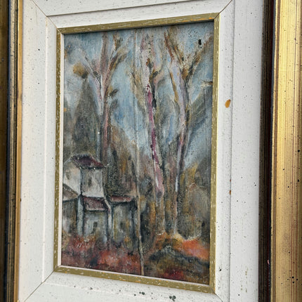 Authentic Landscape Oil Painting "Gilded Frame" Elegant Small Art Holland Art Shop
