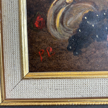 Traditional Still Life Oil Painting "Golden Frame" Refined Small Artwork Holland Art Shop