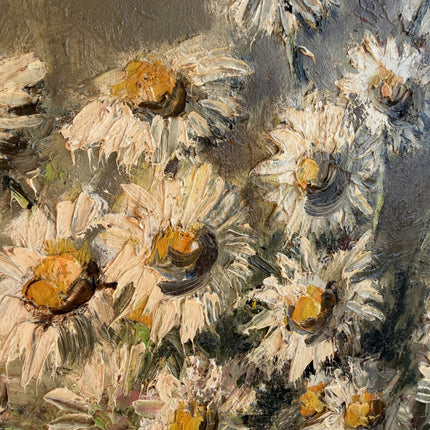 Timeless Still Life Oil Painting "Daisy Bouquet" Vintage Art Holland Art Shop