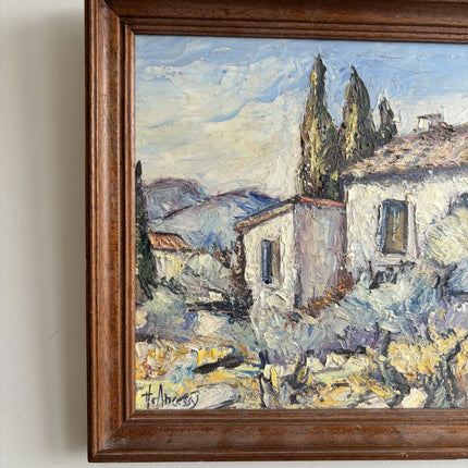 Handcrafted Landscape Oil Painting "Lone Tree" Detailed Small Art Holland Art Shop