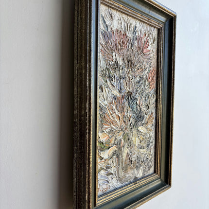 Expressive Floral Still Life Oil Painting "Framed Bouquet" Detailed Artwork Holland Art Shop