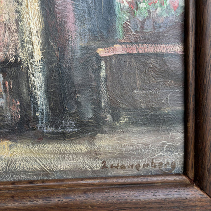 Classic Interior Oil Painting "Wooden Frame" Vintage Artwork Holland Art Shop