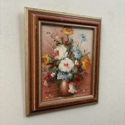 Elegant Still Life Oil Painting "Flower Bouquet" Timeless Small Art Holland Art Shop