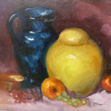 Refined Still Life Oil Painting "Yellow Pear" Classic Small Art Holland Art Shop