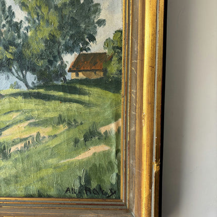 Elegant Landscape Oil Painting "Green Hill" Timeless Art Holland Art Shop