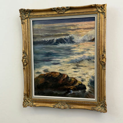Timeless Seascape Oil Painting "Crashing Wave" Expressive Artwork Holland Art Shop