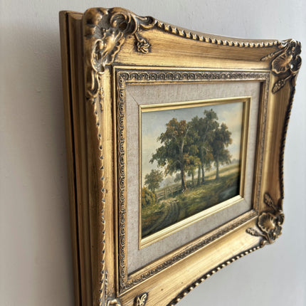Elegant Landscape Oil Painting "Gilded Frame" Classic Small Art Holland Art Shop