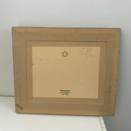 1921 Antique Landscape Oil Painting "Framed Backboard" Artwork Holland Art Shop