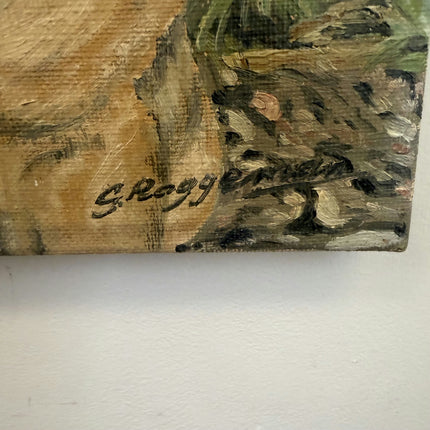 Timeless Animals Oil Painting "Pug in Grass" Classic Small Artwork Holland Art Shop