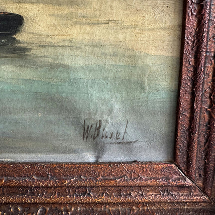 Vintage Seascape Oil Painting "Fishing Boat" Elegant Art Holland Art Shop