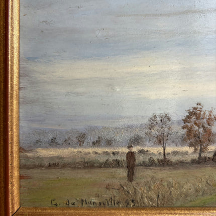 Rustic Landscape Oil Painting "Gilded Frame" Timeless French Artwork Holland Art Shop
