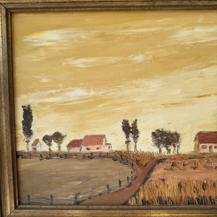 Refined Farm Oil Painting "Framed Painting" Timeless Artwork Holland Art Shop
