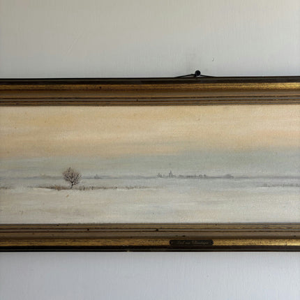 Authentic Cityscape Oil Painting "Cracked Paint" Classic Dutch Artwork Holland Art Shop