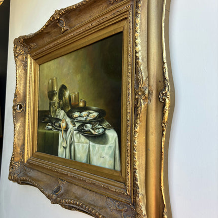 Classic Still Life Oil Painting "Gilded Frame" Rustic Art Holland Art Shop