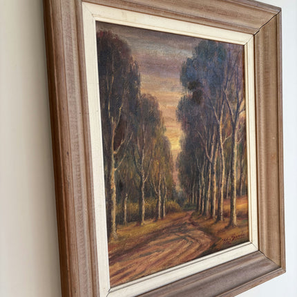 Timeless Landscape Oil Painting "Row Of Trees" Original Artwork Holland Art Shop