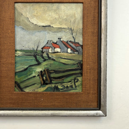 Classic Farm Oil Painting "Thatched Cottage" Refined Art Holland Art Shop