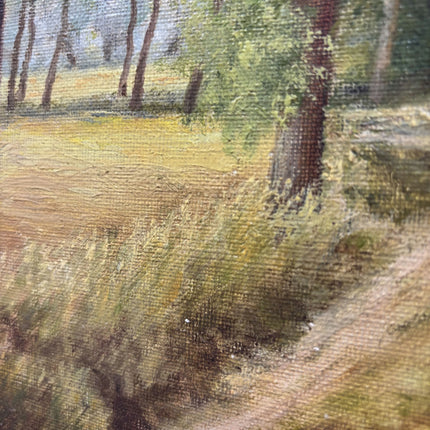 Classic Landscape Oil Painting "Tree Avenue" Vintage Artwork Holland Art Shop