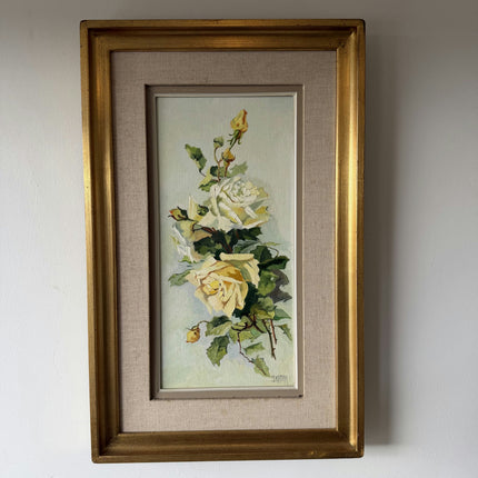 Traditional Flowery Still Life Oil Painting "Yellow Roses" Timeless Art Holland Art Shop