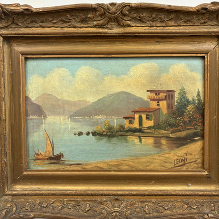 Detailed Seascape Oil Painting "Ornate Frame" Authentic Artwork Holland Art Shop