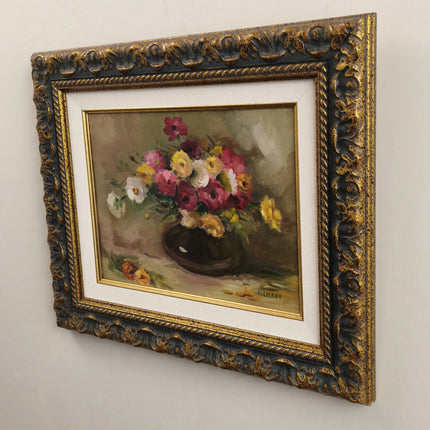 Authentic Floral Still Life Oil Painting "Flower Vase" Elegant Artwork Holland Art Shop