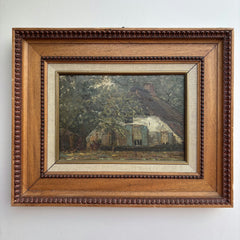 Coenraad Matthias Garms Elegant Landscape Oil Painting "Wooden Frame" Dutch Art Holland Art Shop