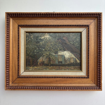 Coenraad Matthias Garms Elegant Landscape Oil Painting "Wooden Frame" Dutch Art Holland Art Shop