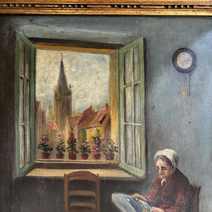 Original Figurative Oil Painting "Old Woman" Timeless Artwork Holland Art Shop