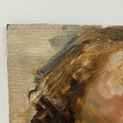 Original Portrait Oil Painting "Young Woman" Traditional Small Artwork Holland Art Shop